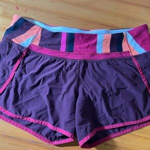 Women’s Lululemon speed up’s athletic shorts
